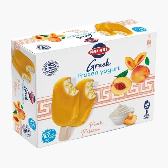 Înghețată cu iaurt grecesc și piersici 8x35g