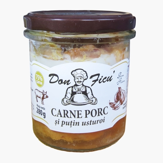 Carne de porc cu puțin usturoi 280g