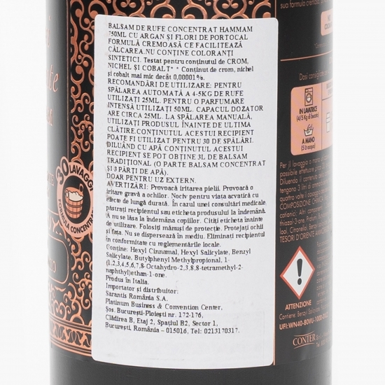 Balsam de rufe Hammam 30 spălări 0.75l
