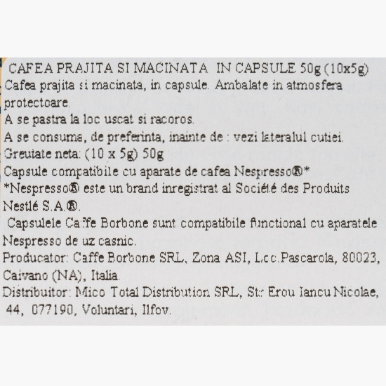 Crema Superiore Veneția, Nespresso, 10 băuturi, capsule cafea