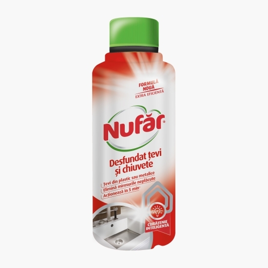 Soluție pentru desfundat țevi și chiuvete 0.375l 