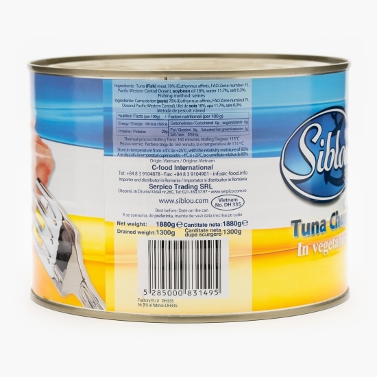 Ton bucăți în ulei 1880g