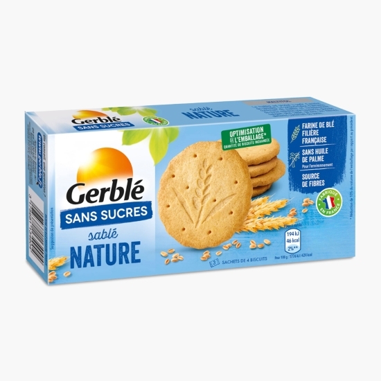 Biscuiți natur fără zahăr 132g