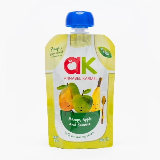 Piure eco din mango, mere și banane, pentru copii 6+ luni, 100g
