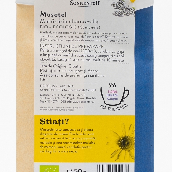 Ceai plante mușețel eco 50g 
