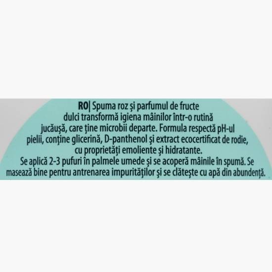 Săpun lichid spumă pentru copii Berry Party 3+ ani, 300ml