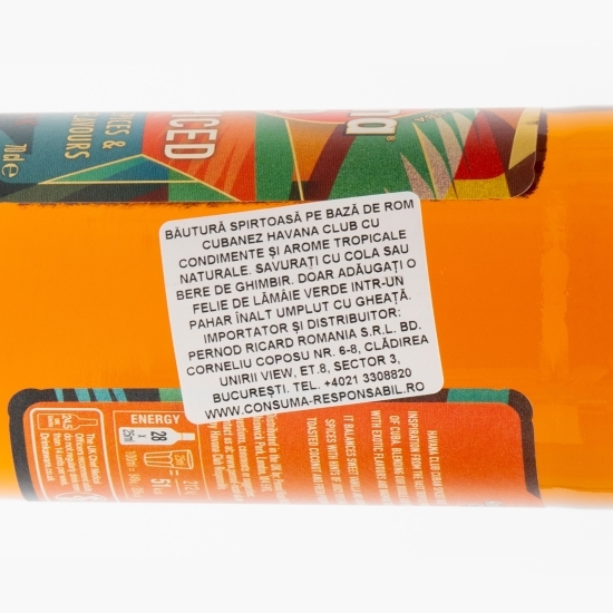 Rom Cuban Spiced 35% alc. 0.7l + 2 pahare