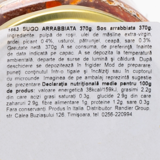 Sos arrabbiata 370g