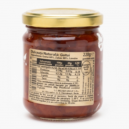 Dulceață naturală de gutui 220g