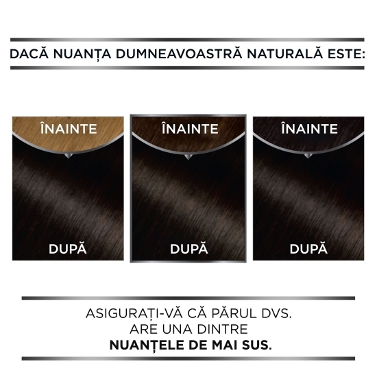 Vopsea de păr permanentă fără amoniac 4.0 Dark brown 112ml