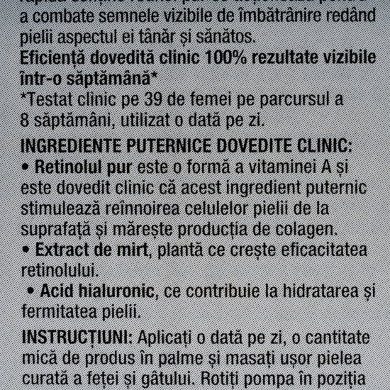 Cremă pentru față anti-îmbătrânire Retinol Boost 50ml