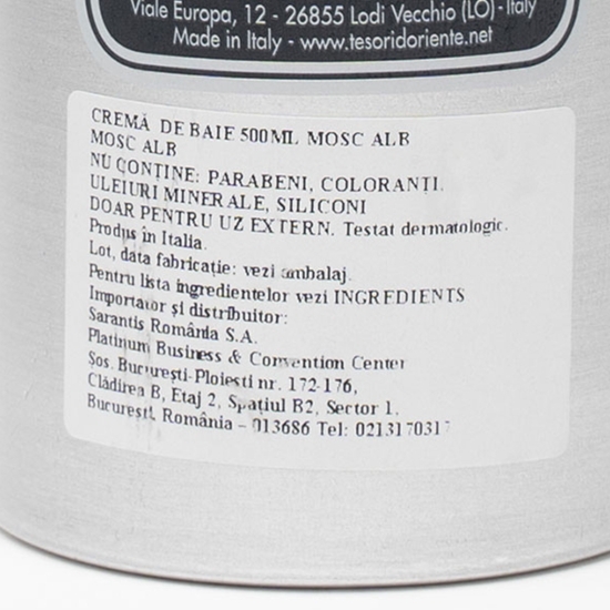 Cremă de baie mosc alb 0.5l