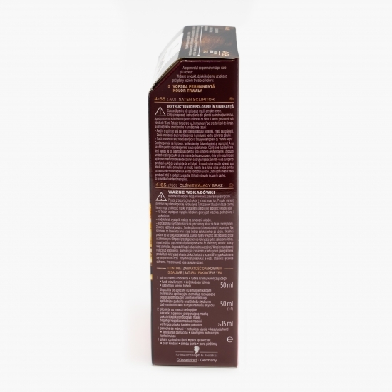 Vopsea de păr permanentă Deluxe Oil-Care Color 4-65 șaten sclipitor 135ml