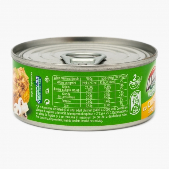 Pastă vegetală tartinabilă cu ciuperci 120g
