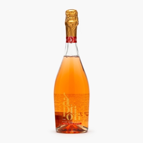 Vin spumant rose dulce Muscat, 11.5%, 0.75l
