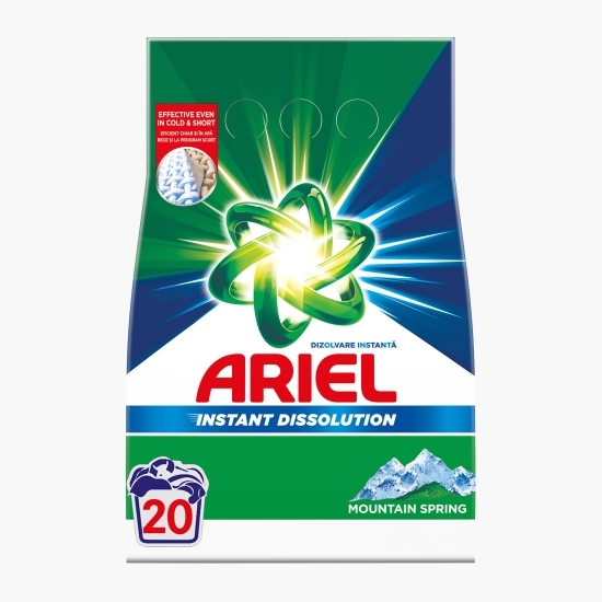 Detergent de rufe pudră Mountain Spring, 20 spălări, 1.5kg