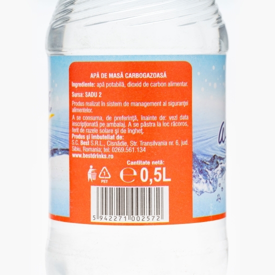 Apă de masă carbonatată 0.5l