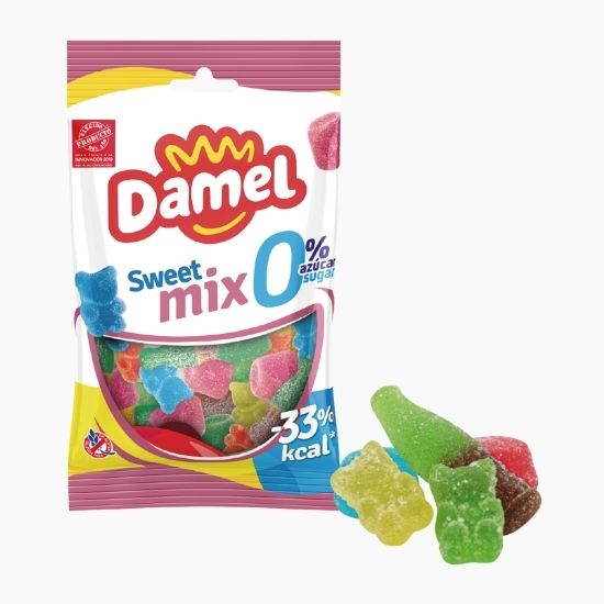 Jeleuri gumate glazurate Sweet Mix, fără zahăr 90g