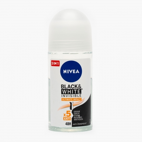 Deodorant antiperspirant roll-on  Black&White Invisible Ultimate Impact 50ml