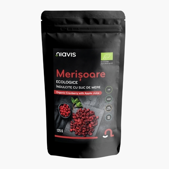 Merișoare confiate ecologice 125g