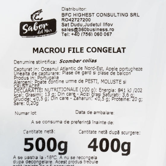 File macrou 500g