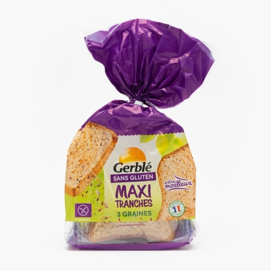 Pâine fără gluten 3 tipuri de semințe 350g