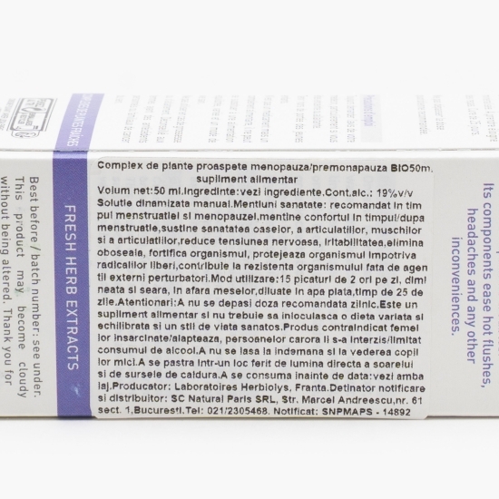 Complex de plante proaspete eco pentru menopauză 50ml