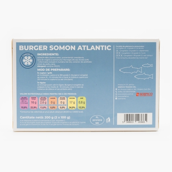 Burger somon 2x100g