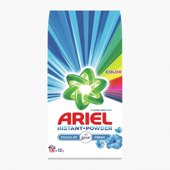 Detergent de rufe pudră automat Touch of Lenor Fresh Color 130 spălări, 13kg