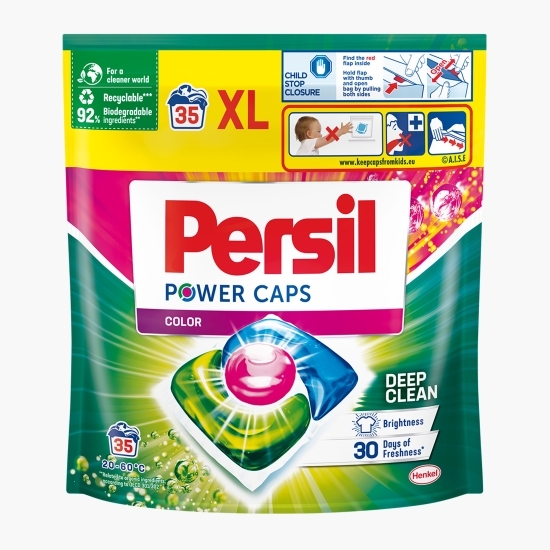 Detergent de rufe capsule Power Caps Color Deep Clean, 35 spălări