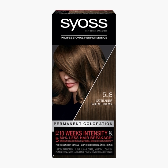 Vopsea de păr permanentă Professional Performance, 5-8 șaten alună, 115ml