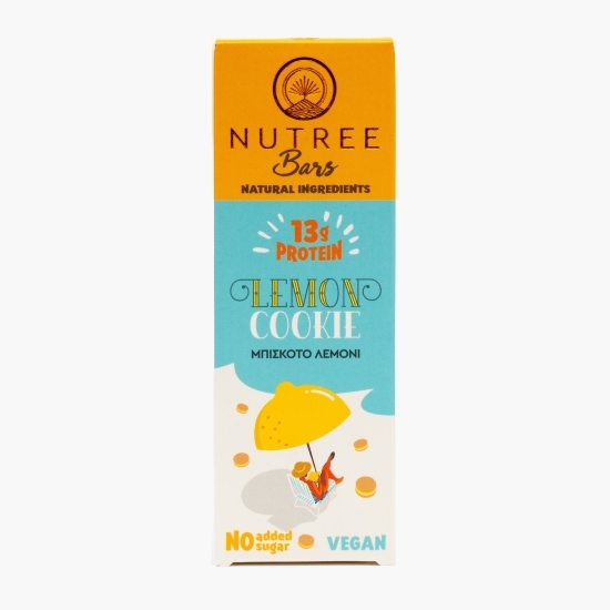 Baton proteic din curmale Lemon Cookie, fără zahăr adăugat 50g