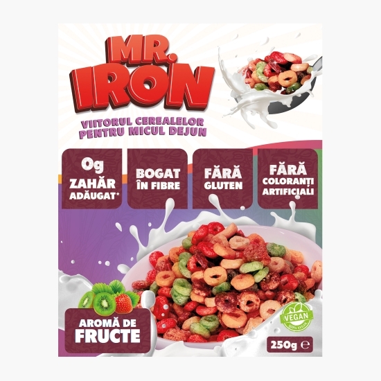 Cereale cu aromă naturală de fructe, fără zahăr și gluten 250g