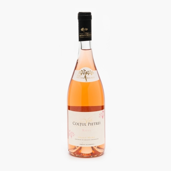 Vin rose sec Merlot, Syrah, Fetească Neagră & Negru de Drăgășani, 13.5%, 750ml