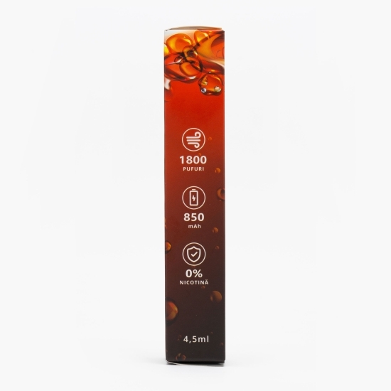 Țigară electronică Cola 0mg/ml, fără nicotină, 1800 puffs