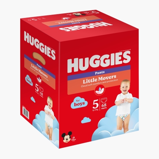 Chiloței Little Movers Box (nr. 5) Boy, 12-17 kg, 68 buc.