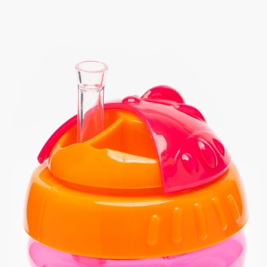 Cană sport cu pai roșu, 6+ luni, 320ml