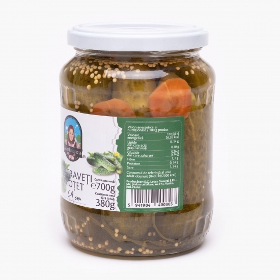 Castraveți în oțet 6-9 cm 700g
