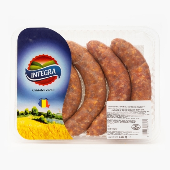 Cârnați de porc cu cașcaval 500g