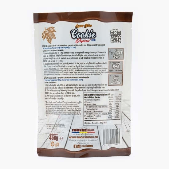 Amestec pentru biscuiți cu ciocolată neagră Cookies Mix 450g