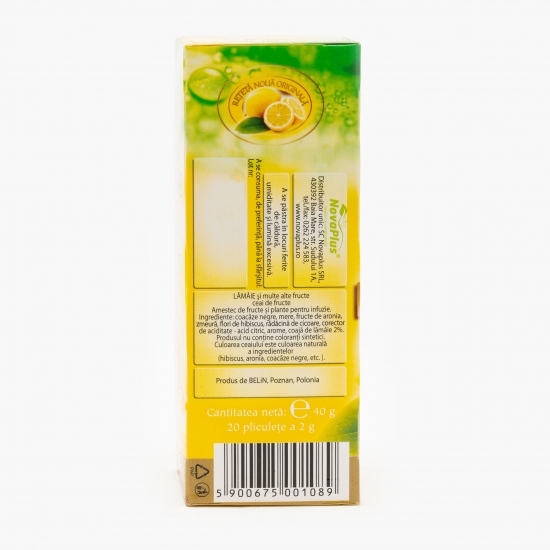 Ceai aromă lămâie și alte fructe 20 plicuri