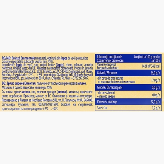 Brânză Emmentaler 200g