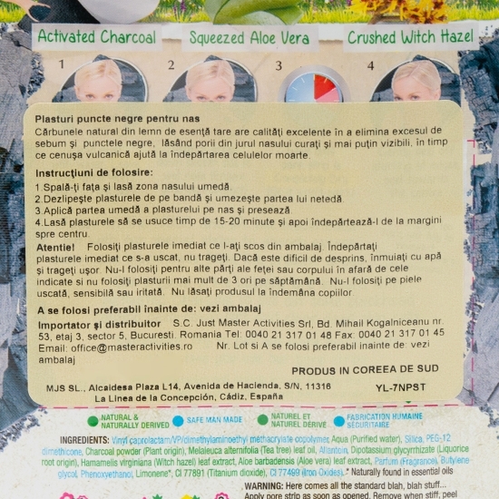 Plasturi puncte negre pentru nas 3 buc