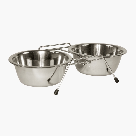 Boluri inox cu suport 2x450ml