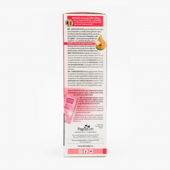 Vopsea permanentă pentru păr Ultra 3.3 castaniu violin 100ml