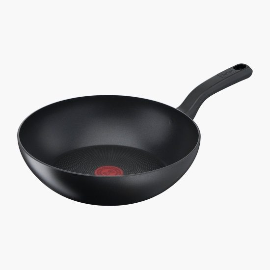 Tigaie Wok Unlimited, inducție, 28cm, înveliș antiaderent din titan, indicator Thermo-Signal, bază Thermo-Fusion