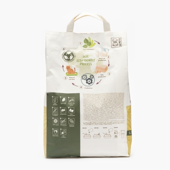 Așternut pentru pisici organic soia 6l