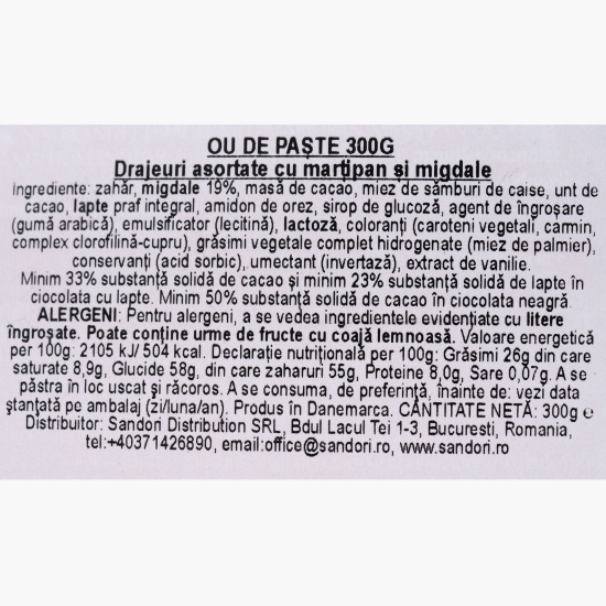 Bomboane în formă de ouă de Paști, modele diferite, 300g