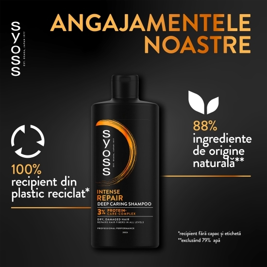 Șampon Intense Repair pentru păr uscat sau deteriorat 440ml