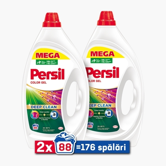Detergent de rufe lichid Color Deep Clean Gel, 2x88 spălări